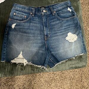 BDG distressed high waisted jean shorts